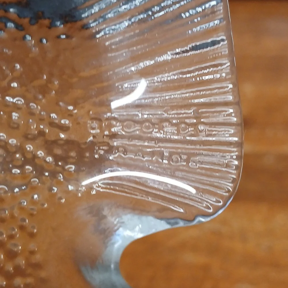 Vintage 1970's French Small Arcoroc Clear Glass Dish Catchall